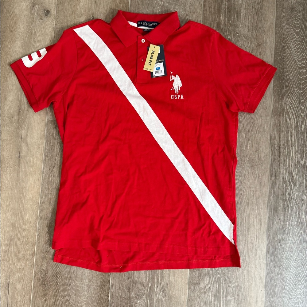 U.S. Polo Assn. Red Polo Shirt